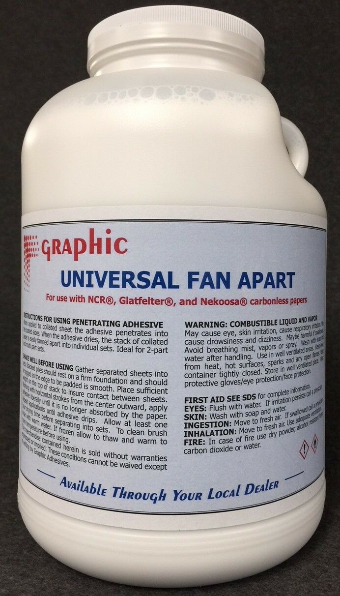 HAR Universal Fan-A-Part Padding Compound - For NCR And Other Fan-A-Part  Carbonless Papers - Gallon - MG-G